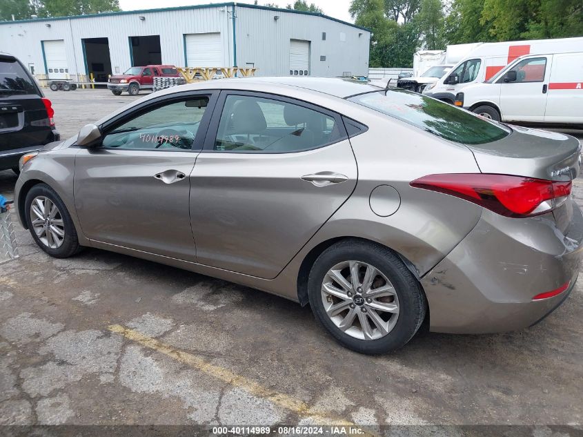 2015 Hyundai Elantra Se VIN: 5NPDH4AE9FH569260 Lot: 40114989