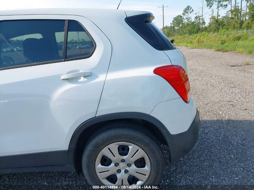 2015 Chevrolet Trax 1Ls VIN: 3GNCJKSB1FL226135 Lot: 40114994