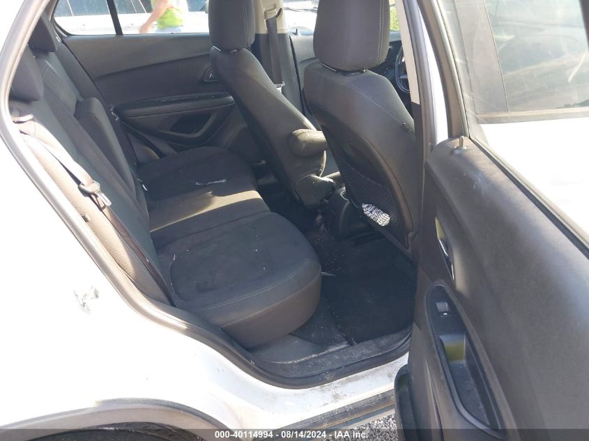 2015 Chevrolet Trax 1Ls VIN: 3GNCJKSB1FL226135 Lot: 40114994