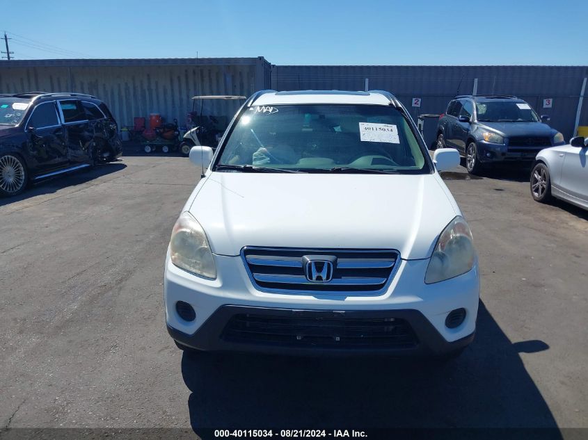 2006 Honda Cr-V Se VIN: JHLRD78916C002633 Lot: 40115034