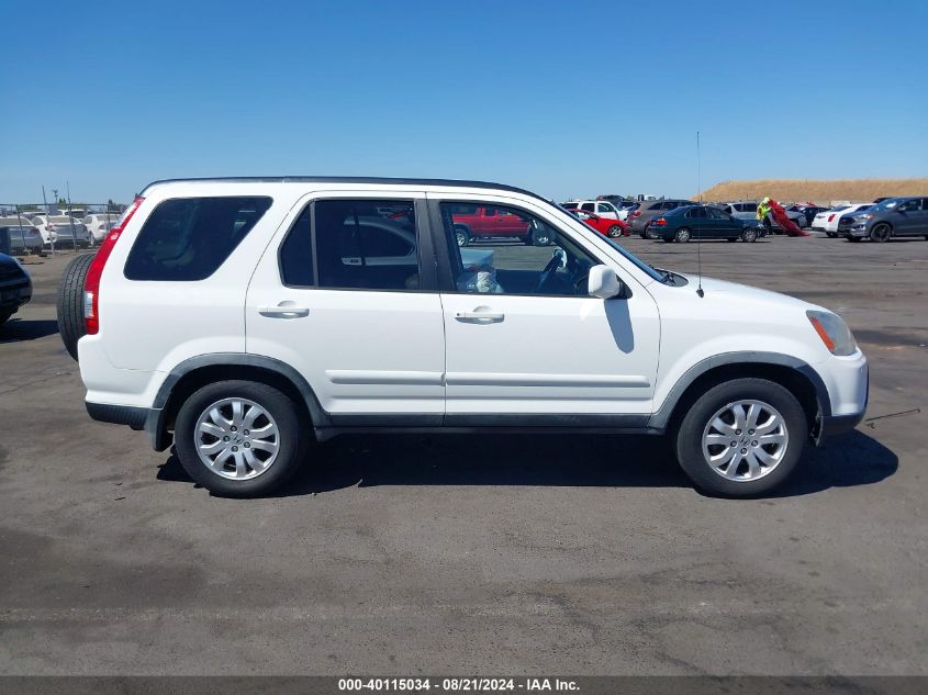 2006 Honda Cr-V Se VIN: JHLRD78916C002633 Lot: 40115034