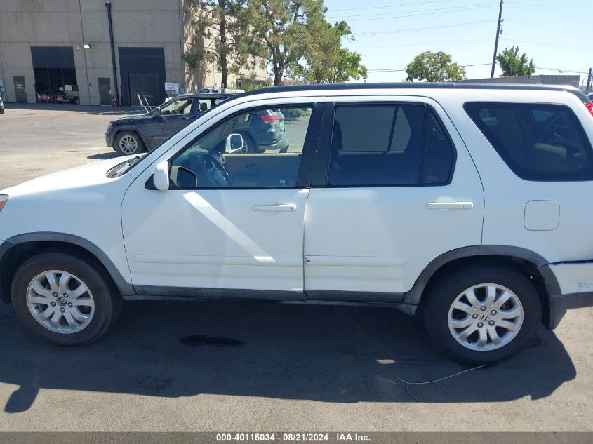 2006 Honda Cr-V Se VIN: JHLRD78916C002633 Lot: 40115034