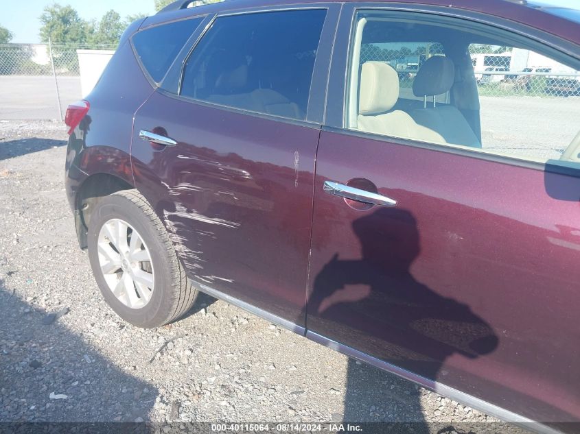 2013 Nissan Murano Sv VIN: JN8AZ1MW6DW310238 Lot: 40115064