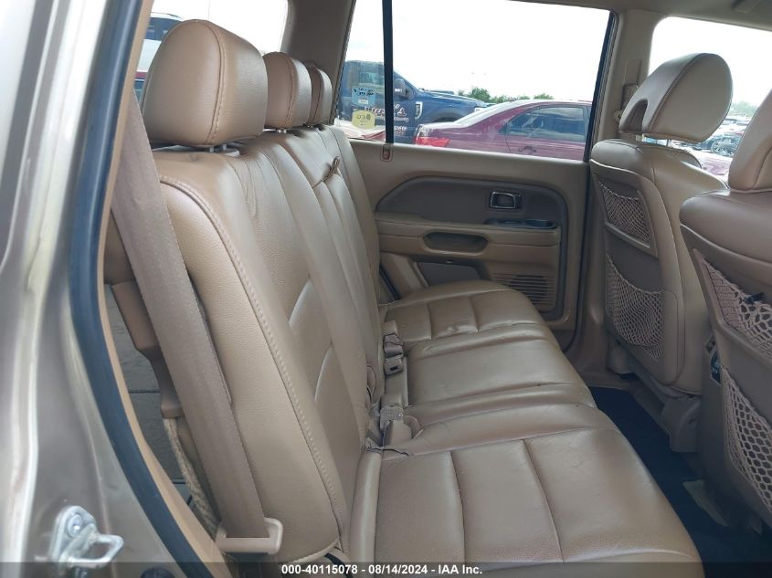 2006 Honda Pilot Ex-L VIN: 2HKYF18546H523850 Lot: 40115078