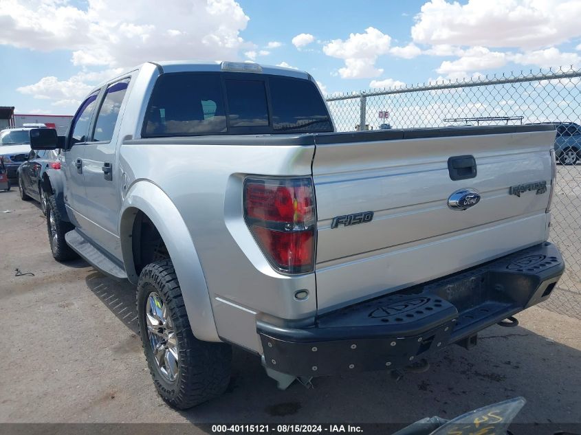 2013 Ford F-150 Svt Raptor VIN: 1FTFW1R64DFA91928 Lot: 40115121