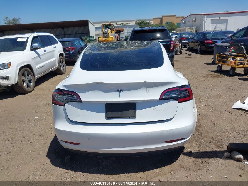 2021 Tesla Model 3 Standard Range Plus Rear-Wheel Drive VIN: 5YJ3E1EA5MF876981 Lot: 40115178