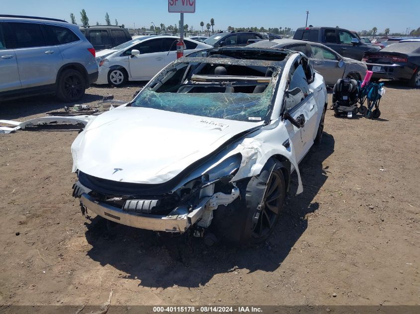 2021 Tesla Model 3 Standard Range Plus Rear-Wheel Drive VIN: 5YJ3E1EA5MF876981 Lot: 40115178