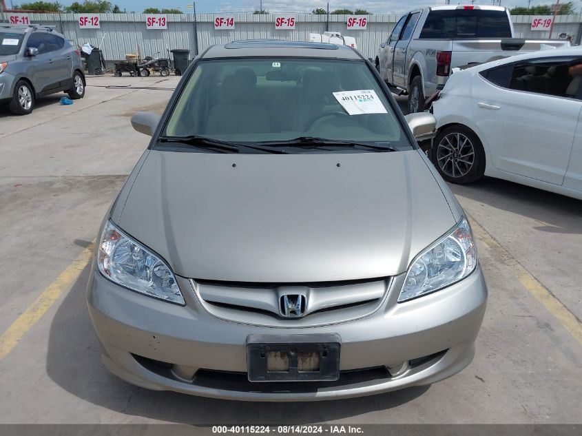 2004 Honda Civic Ex VIN: 2HGES26724H613787 Lot: 40115224