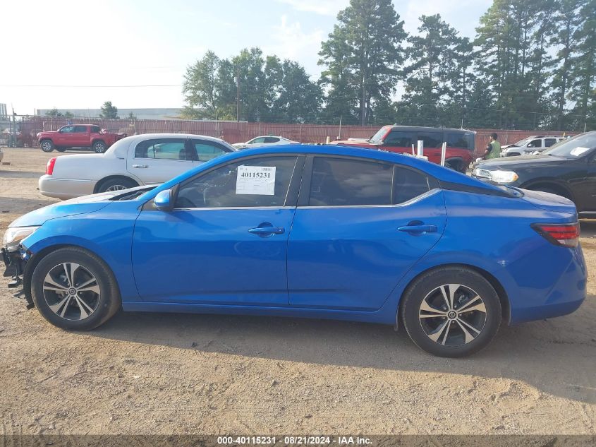 2022 Nissan Sentra Sv VIN: 3N1AB8CV8NY244127 Lot: 40115231