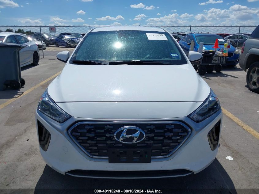 2022 Hyundai Ioniq Hybrid Blue VIN: KMHC65LC0NU281145 Lot: 40115248