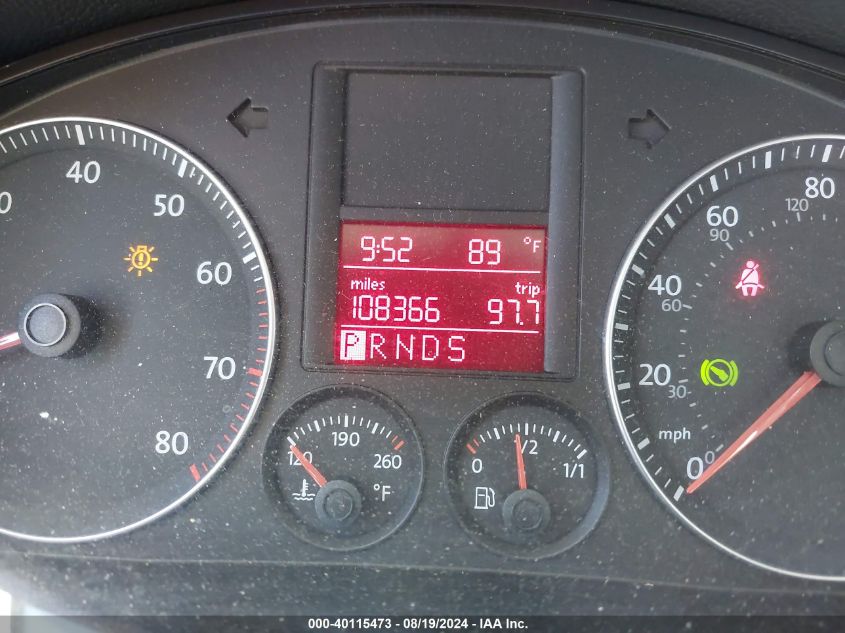 2009 Volkswagen Jetta S VIN: 3VWJZ71K29M152520 Lot: 40115473