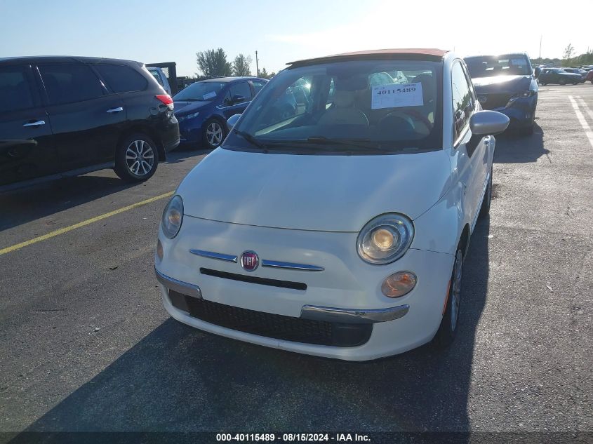 2013 Fiat 500C Lounge VIN: 3C3CFFER2DT602885 Lot: 40115489