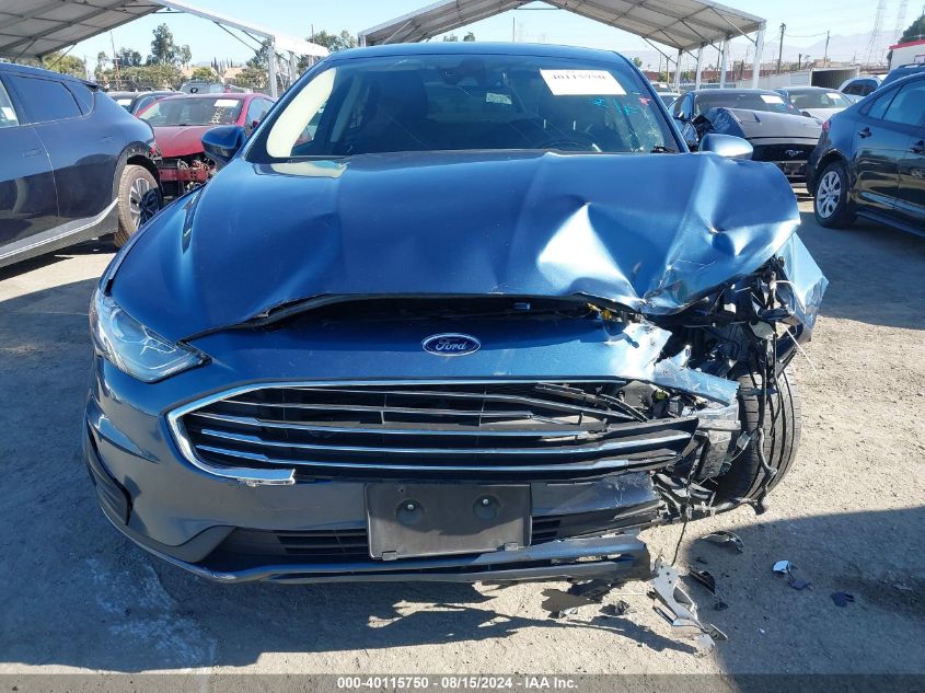 2019 Ford Fusion Hybrid Se VIN: 3FA6P0LU0KR201992 Lot: 40115750