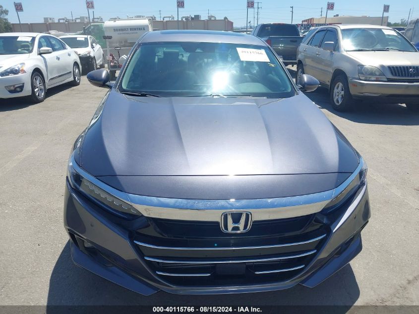 2021 Honda Accord Ex-L VIN: 1HGCV1F58MA118595 Lot: 40115766