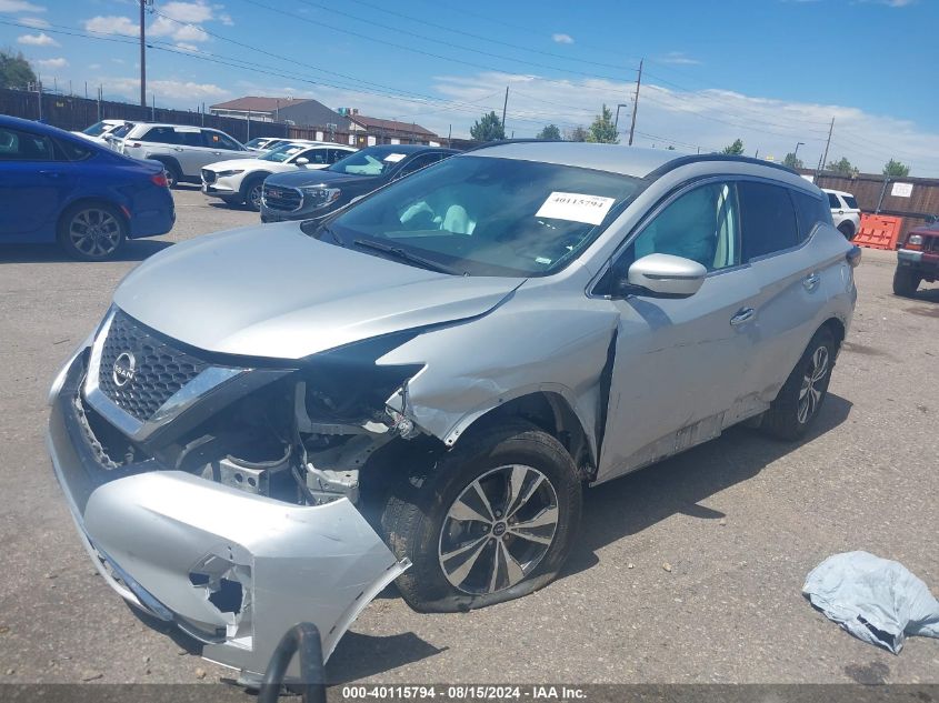 2023 Nissan Murano Sv Intelligent Awd VIN: 5N1AZ2BS6PC109104 Lot: 40115794