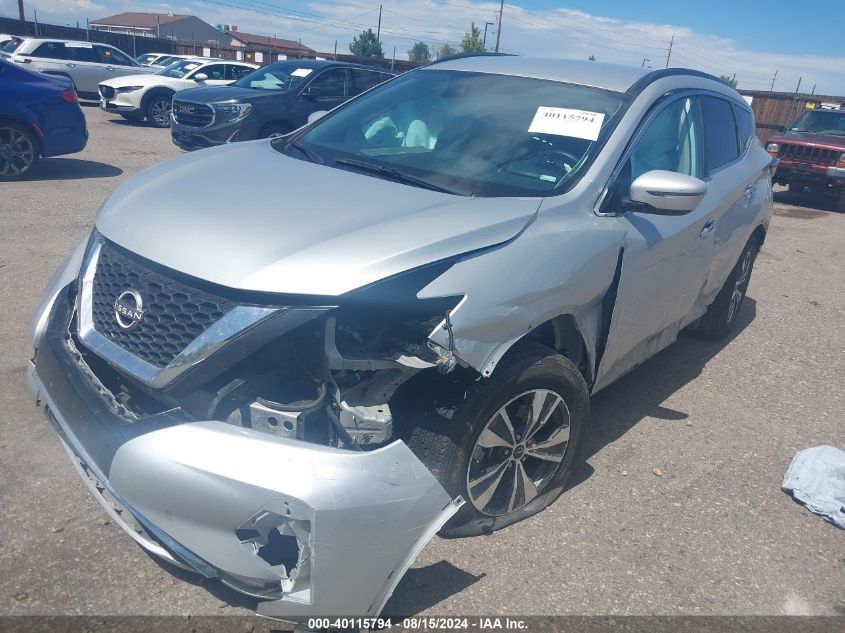 2023 Nissan Murano Sv Intelligent Awd VIN: 5N1AZ2BS6PC109104 Lot: 40115794