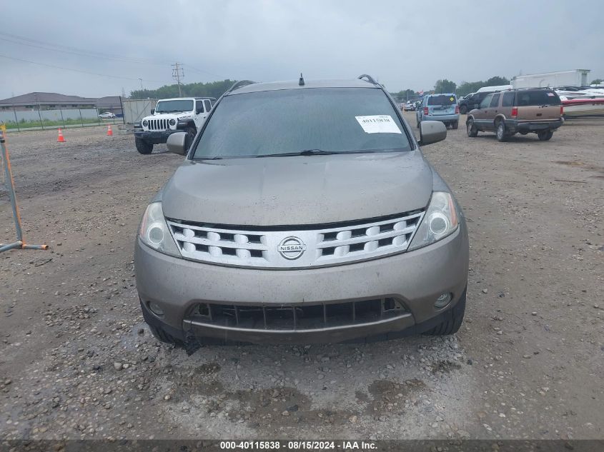 2004 Nissan Murano Sl/Se VIN: JN8AZ08W24W307051 Lot: 40115838