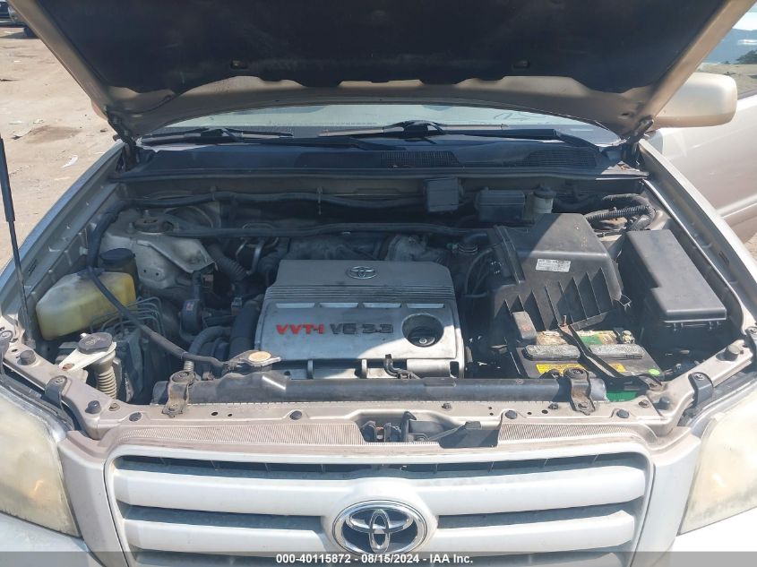 2005 Toyota Highlander Limited VIN: JTEEP21A550122361 Lot: 40115872