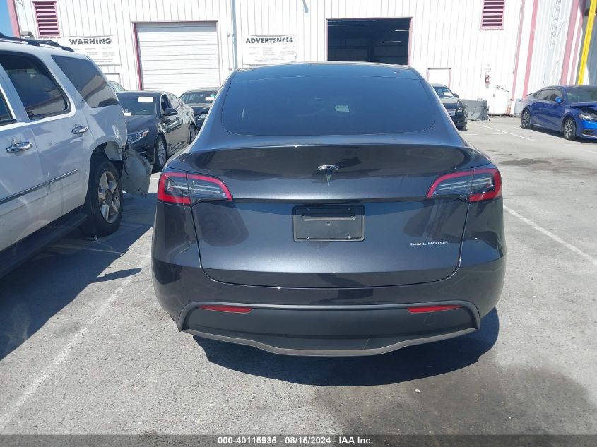 2024 Tesla Model Y Long Range Dual Motor All-Wheel Drive VIN: 7SAYGAEE9RF024520 Lot: 40115935