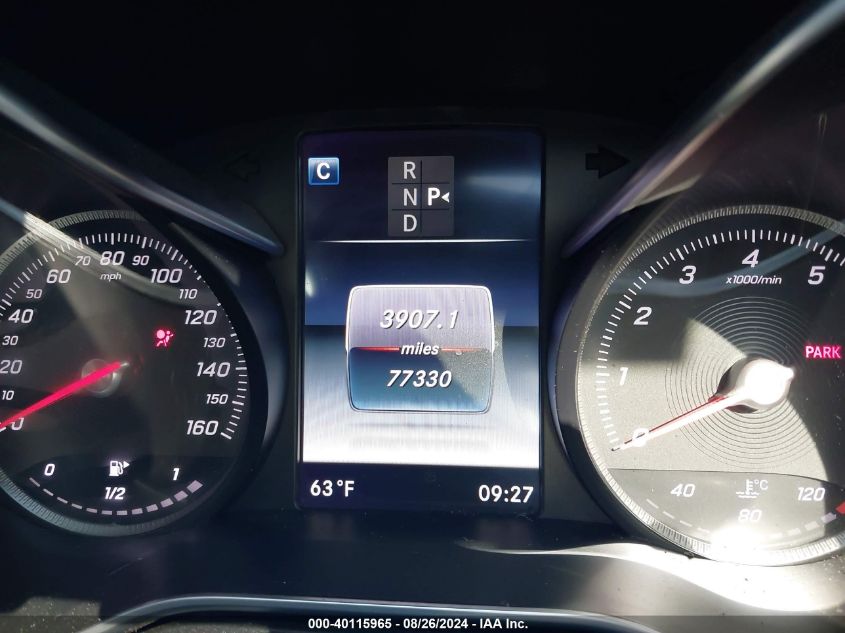 2017 Mercedes-Benz C 300 4Matic/Luxury 4Matic/Sport 4Matic VIN: 55SWF4KB2HU191706 Lot: 40115965