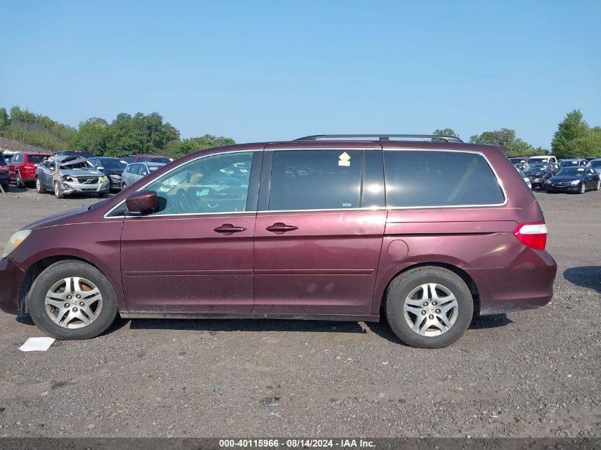 2007 Honda Odyssey Ex-L VIN: 5FNRL38707B405479 Lot: 40115966