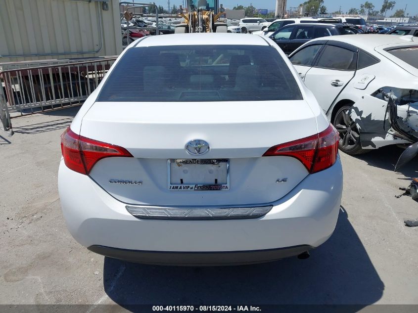 2017 Toyota Corolla Le VIN: 2T1BURHE8HC940503 Lot: 40115970