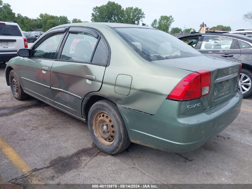 2003 Honda Civic Lx VIN: 2HGES16573H565498 Lot: 40115978