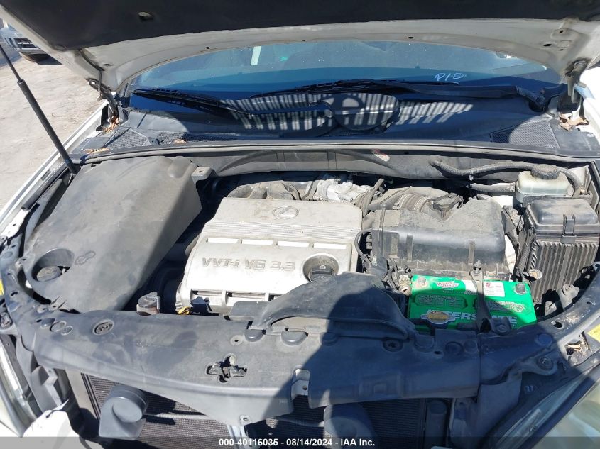 2004 Lexus Rx 330 VIN: JTJGA31U840040070 Lot: 40116035