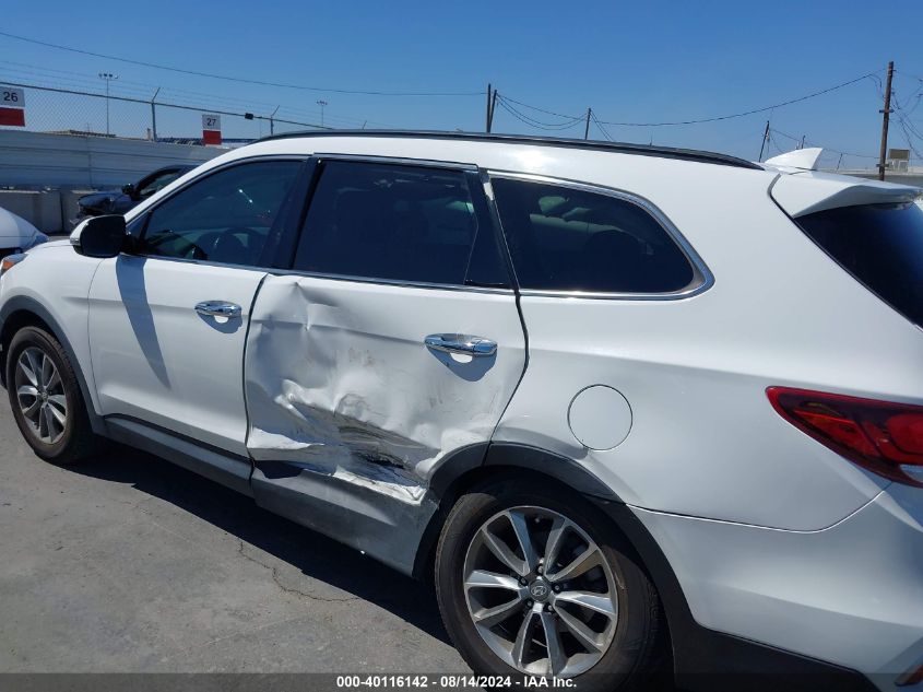 2017 Hyundai Santa Fe Se VIN: KM8SN4HF1HU230561 Lot: 40116142