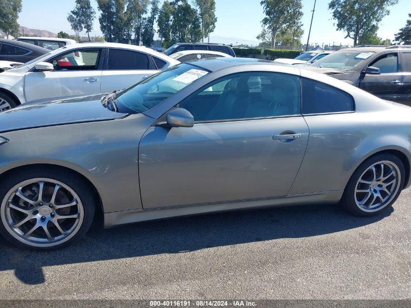 2006 Infiniti G35 VIN: JNKCV54EX6M705910 Lot: 40116191