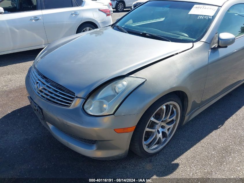 2006 Infiniti G35 VIN: JNKCV54EX6M705910 Lot: 40116191