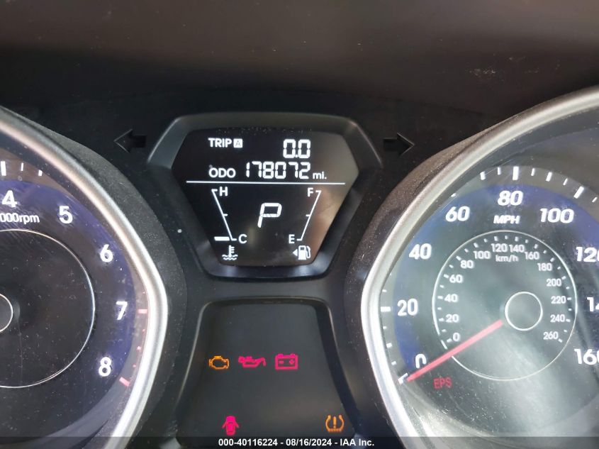 2011 Hyundai Elantra Gls VIN: 5NPDH4AE7BH042165 Lot: 40116224