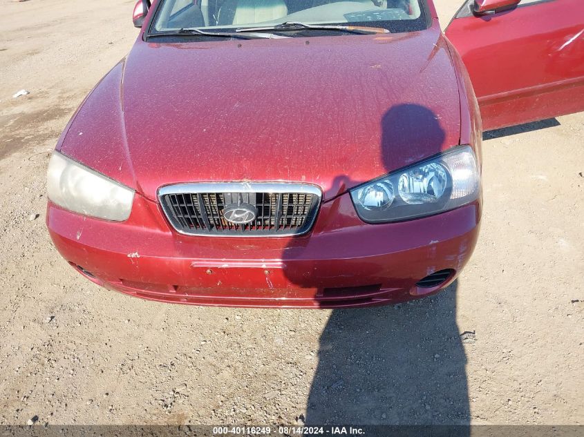 2003 Hyundai Elantra Gls/Gt VIN: KMHDN45D93U559707 Lot: 40116249