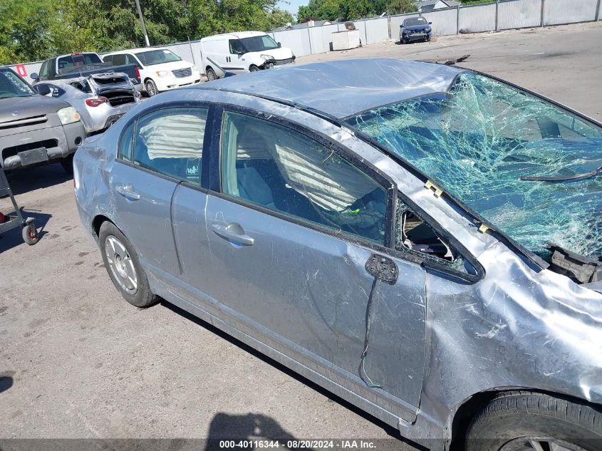 2007 Honda Civic Hybrid VIN: JHMFA36287S000715 Lot: 40116344