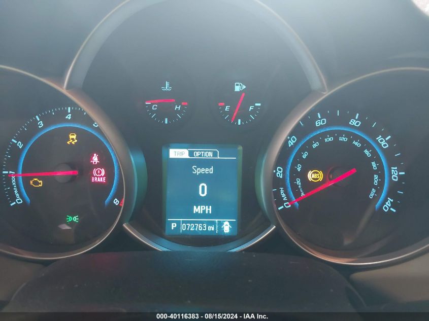 2014 Chevrolet Cruze 1Lt Auto VIN: 1G1PC5SB5E7322092 Lot: 40116383