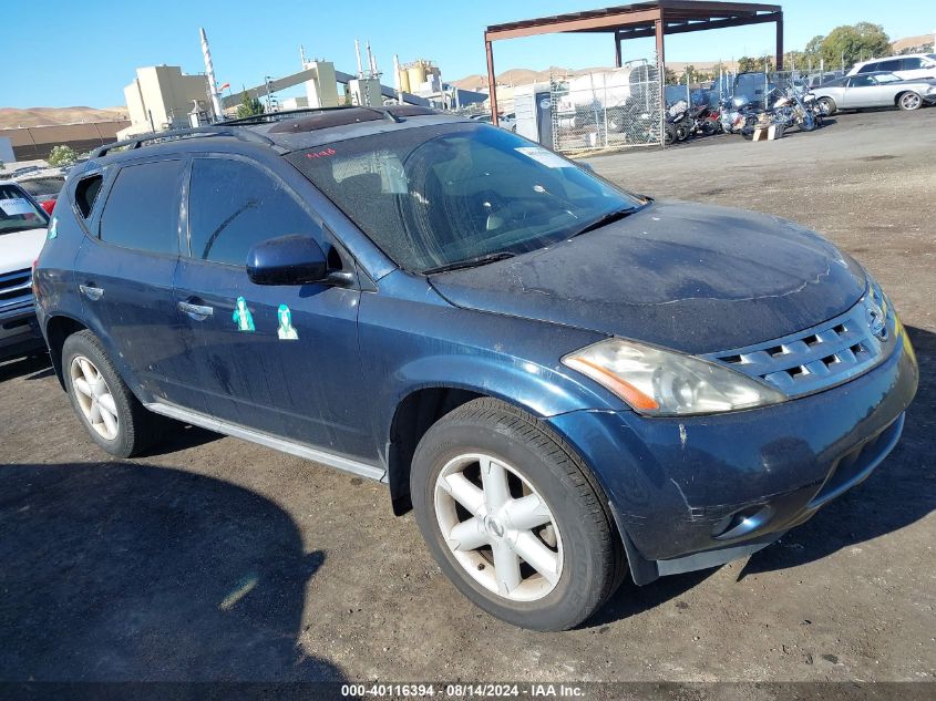 JN8AZ08W35W436031 2005 Nissan Murano Se