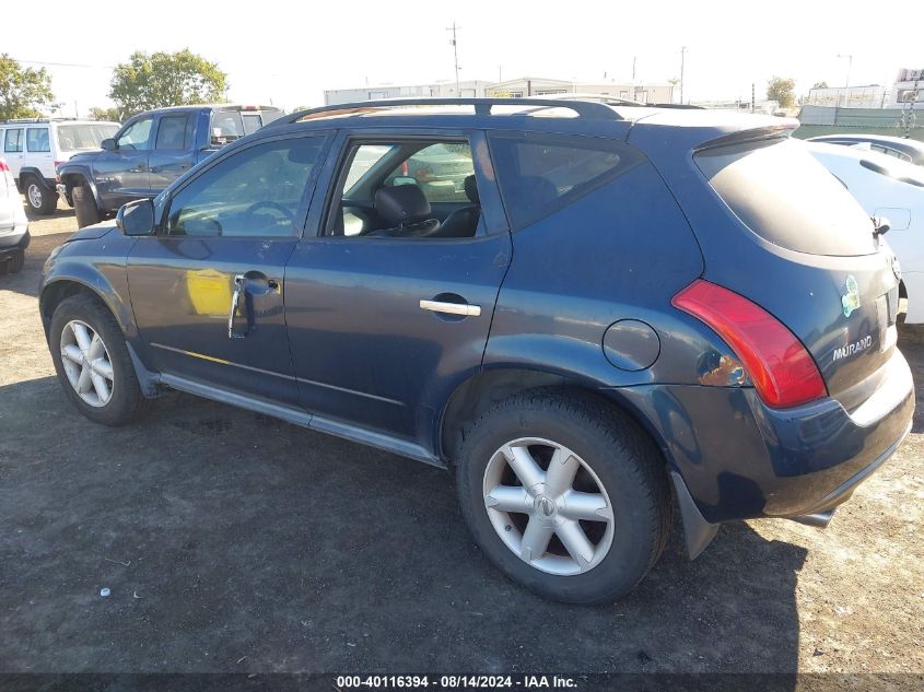 JN8AZ08W35W436031 2005 Nissan Murano Se