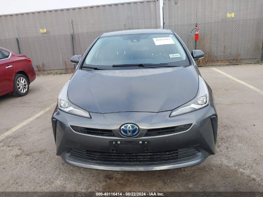 2019 Toyota Prius Xle VIN: JTDKARFU8K3080007 Lot: 40116414