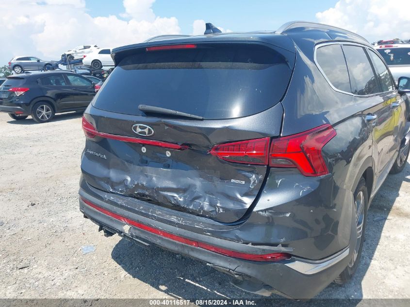 2021 Hyundai Santa Fe Sel VIN: 5NMS6DAJXMH348206 Lot: 40116517