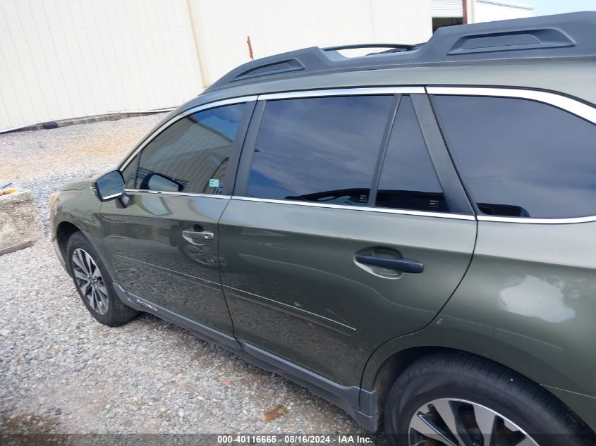 2015 Subaru Outback 3.6R Limited VIN: 4S4BSELC8F3218339 Lot: 40116665