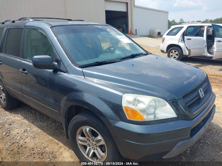 2005 Honda Pilot Ex-L VIN: 5FNYF18595B056857 Lot: 40116778