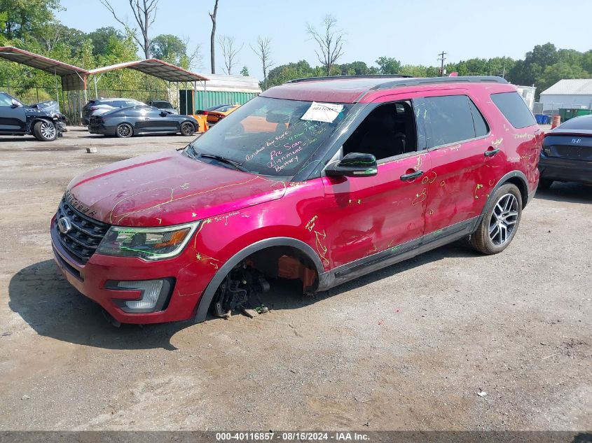 1FM5K8GT6GGC48751 2016 FORD EXPLORER - Image 2