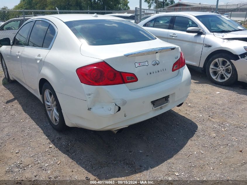 2012 Infiniti G37 Journey VIN: JN1CV6AP1CM935637 Lot: 40116863