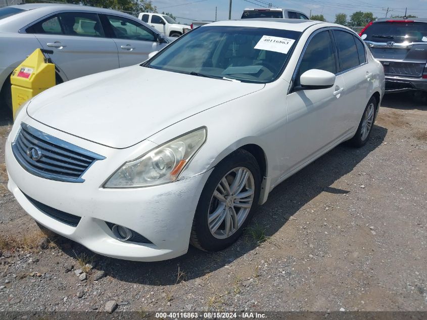 2012 Infiniti G37 Journey VIN: JN1CV6AP1CM935637 Lot: 40116863