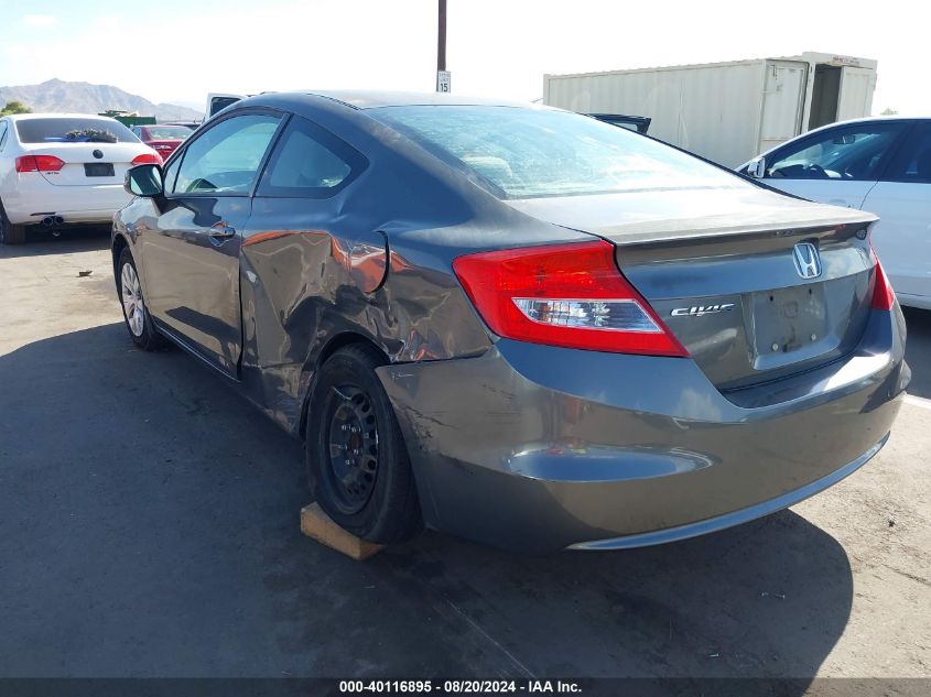 2012 Honda Civic Lx VIN: 2HGFG3B53CH563318 Lot: 40116895