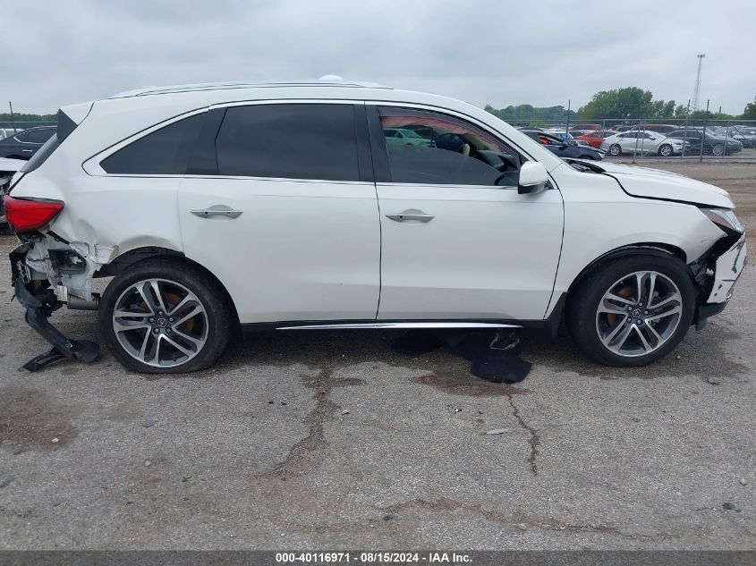 2018 Acura Mdx Advance Package VIN: 5J8YD3H87JL009833 Lot: 40116971