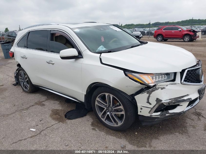 2018 Acura Mdx Advance Package VIN: 5J8YD3H87JL009833 Lot: 40116971