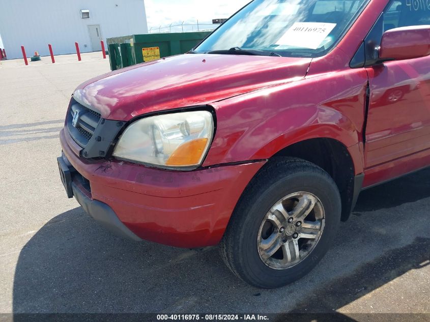 2003 Honda Pilot Ex-L VIN: 2HKYF18663H552660 Lot: 40116975