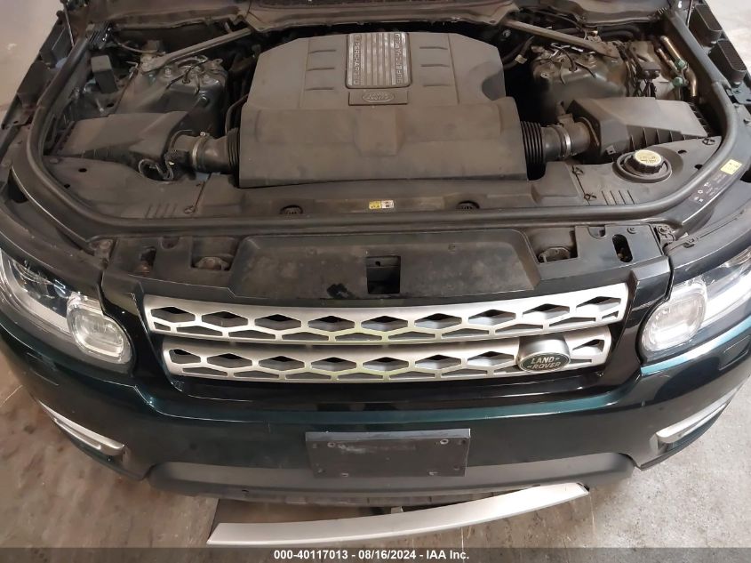 2015 Land Rover Range Rover Sport 3.0L V6 Supercharged Hse VIN: SALWR2VF5FA518996 Lot: 40117013