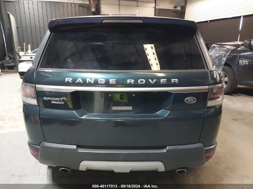 2015 Land Rover Range Rover Sport 3.0L V6 Supercharged Hse VIN: SALWR2VF5FA518996 Lot: 40117013